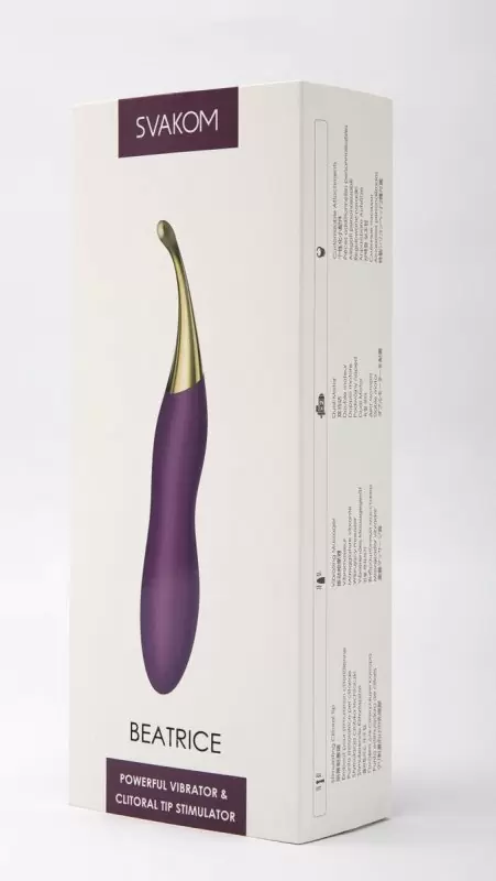 Утонченный вибратор со сменными насадками Beatrice от Svakom