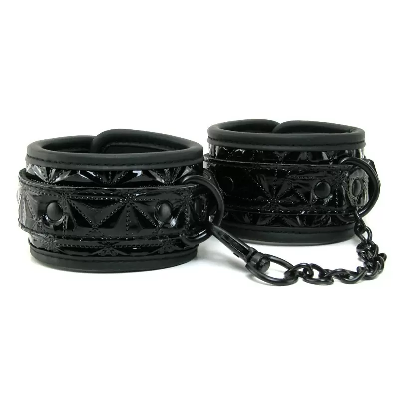 Наножники соединенные цепью Sinful Ankle Cuffs – черные