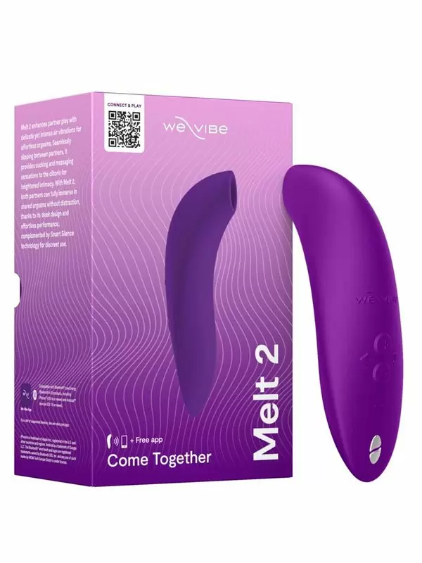 Бесконтактный стимулятор клитора We-Vibe Melt 2, с технологией Pleasure Air, 12 скоростей, 13,8 см, фиолетовый