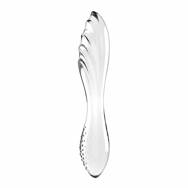 Двухсторонний фаллоимитатор Satisfyer Dazzling Crystal 1, 18 см, стеклянный, прозрачный
