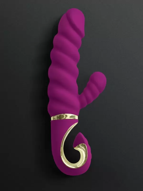 Вибратор-кролик с витым стволом GCandy