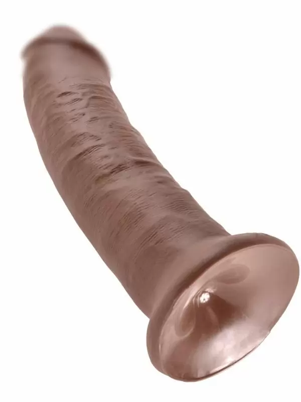 Реалистичный фаллоимитатор Pipedream King Cock 9, 23 см, диаметр 5,5 см, коричневый