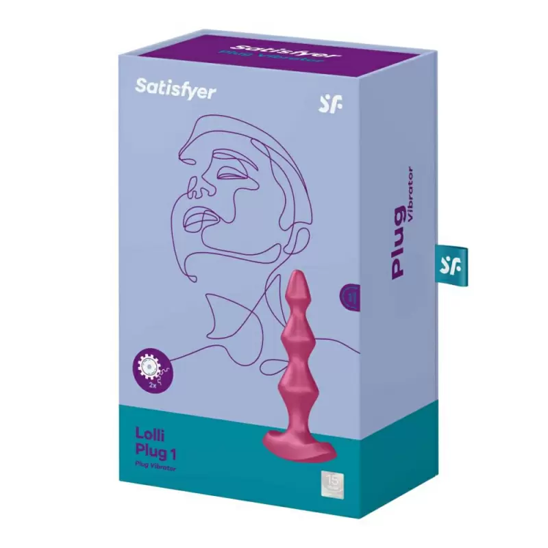 Розовый анальный вибростимулятор Satisfyer Lolli Plug 1, 14 см