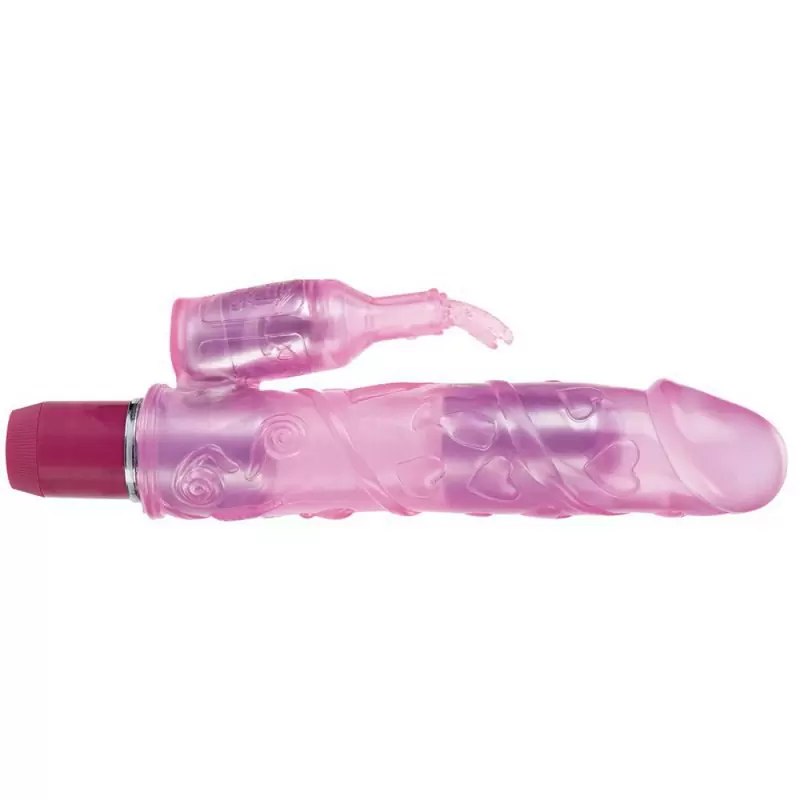 Мультискоростной вибратор двойного действия Bendies Bubbly – розовый