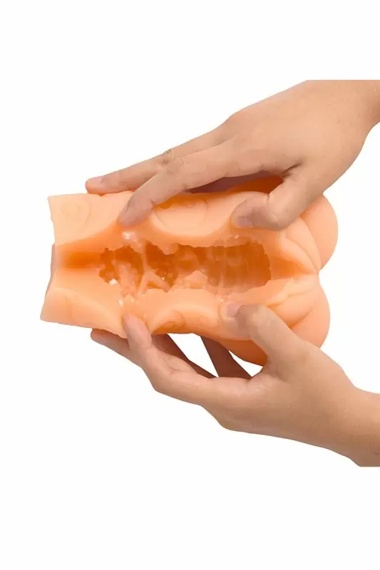 МАСТУРБАТОР РЕАЛИСТИЧНЫЙ ВАГИНА+ АНУС, XISE, TPR, ТЕЛЕСНЫЙ, 17,5 СМ