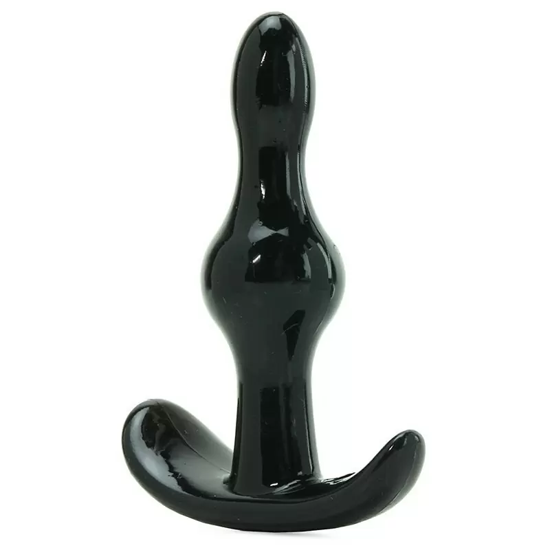 Анальная пробка Jelly Rancher T-Plug Wave волнистая – черный