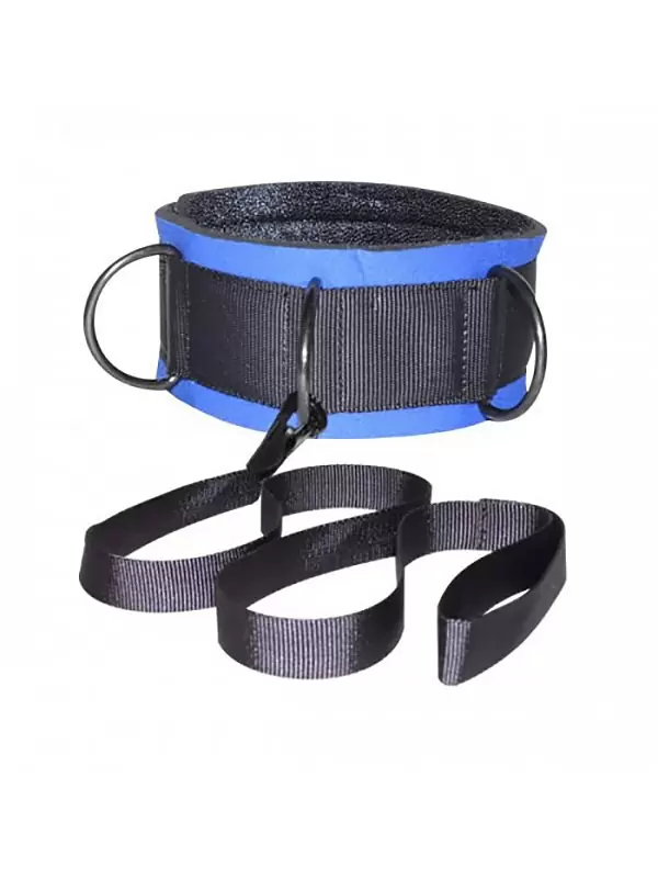 Неопреновый ошейник Sitabella с поводком – синий