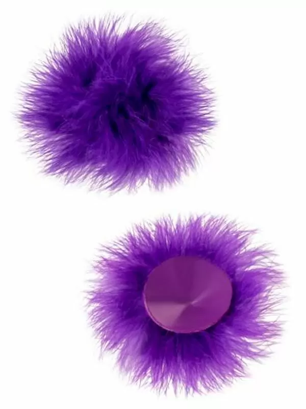 Пэстисы Erolanta Cyndi, круглые, с пухом, фиолетовые