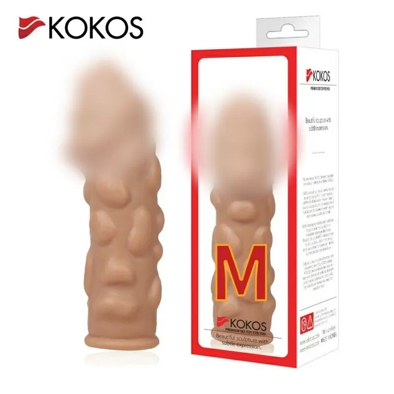 Насадка на фаллос с крупными бугорками размер M, Cock Sleeves