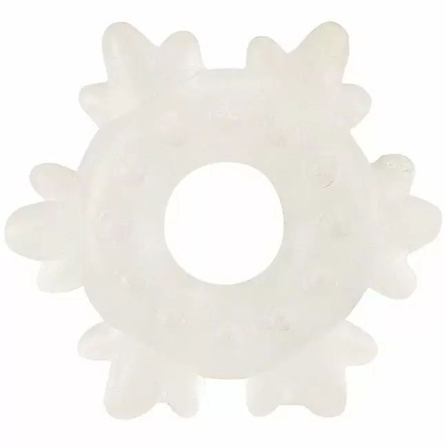 Эрекционное кольцо Gopaldas в форме снежинки - белый