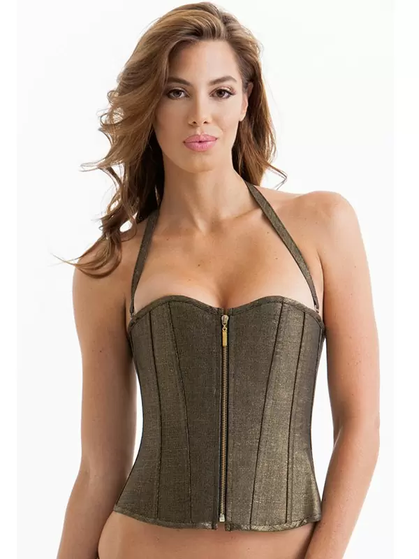 Корсет Metallics Corset – золотистый, S