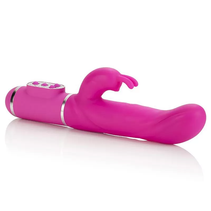 Вибромассажер Tantric Karma со стимуляцией клитора – розовый