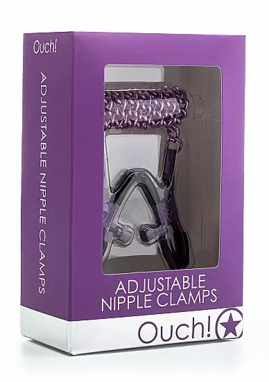 Зажимы Adjustable Nipple Clamps (цвет фиолетовый)