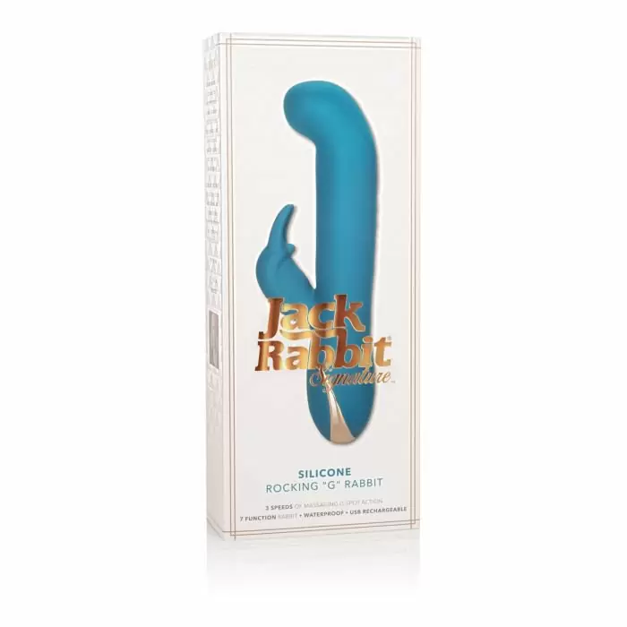 Вибратор с усиленной стимуляцией точки G Calexotics Jack Rabbit Signature Silicone Rocking 