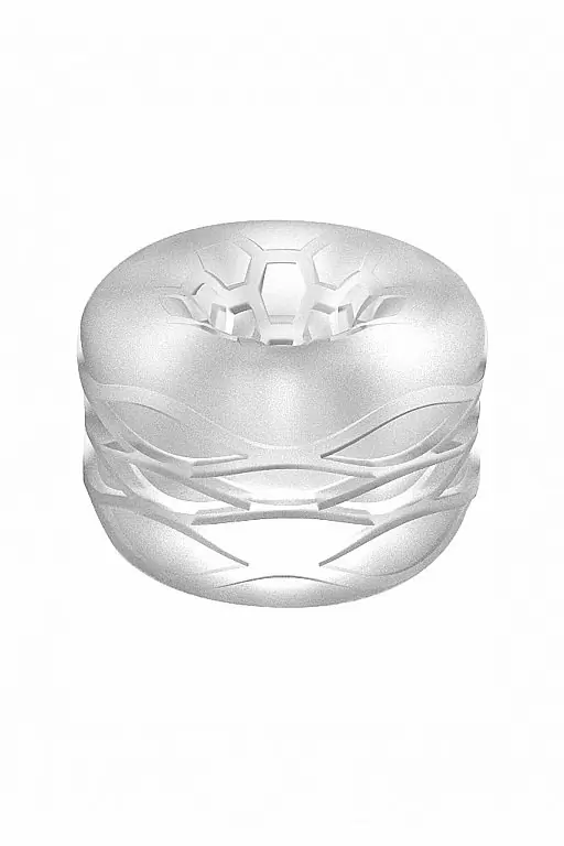 Нереалистичный мастурбатор N0. 93 - Reversible Masturbator and Bumper, диаметр 4 см, ТПЕ, прозрачный