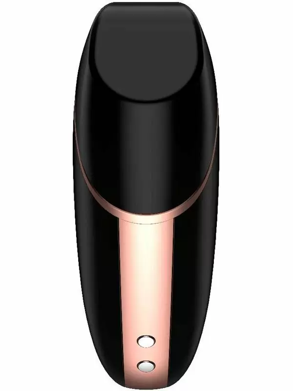 Вакуумно-волновой стимулятор клитора Satisfyer Love Triangle, управление через приложение, 9 см, черный
