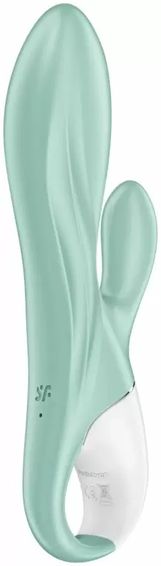 Надувающийся вибратор-кролик Satisfyer Air Pump Bunny 5, управление через приложение, 20,4 см, мятный