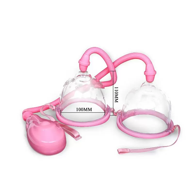 Двойная вакуумная автоматическая помпа для груди Breast Pump – розовый