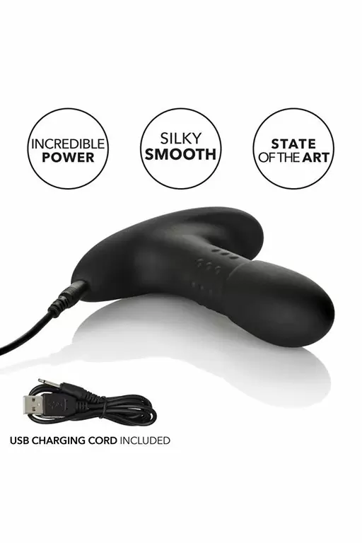 Инновационный массажер простаты Eclipse Beaded Probe с функцией памяти - черный