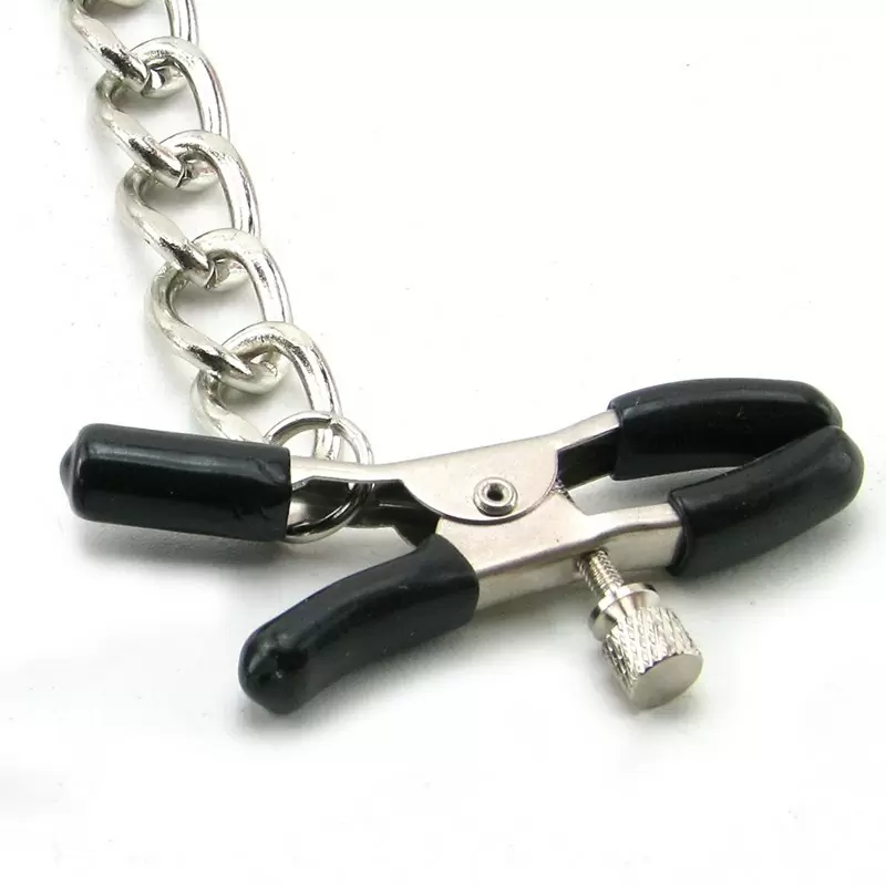Зажимы на соски с цепью и утяжелителем Heavyweight Nipple Clamps