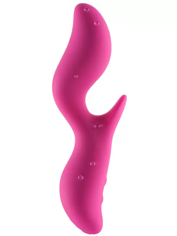 Перезаряжаемый вибратор со стимулятором клитора Black Swan