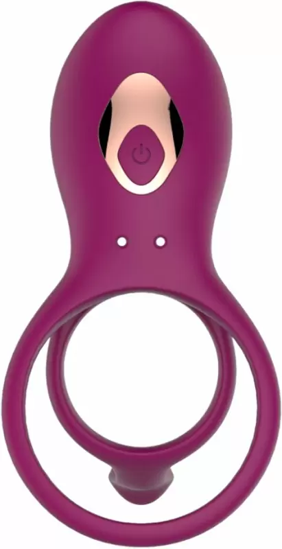 Двойное эрекционное виброкольцо Anasteisha AN Germ, диаметр 5 см, силикон, лиловый