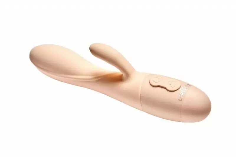 Вибратор с клиторальным отростком Kiara, цвет слоновая кость