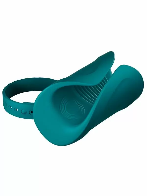 Интерактивный мастурбатор Lovense Gush 2, 10,6 см, точечная вибрация, бирюзовый