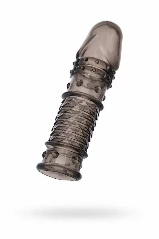 Увеличивающая насадка на пенис TOYFA XLover – серый