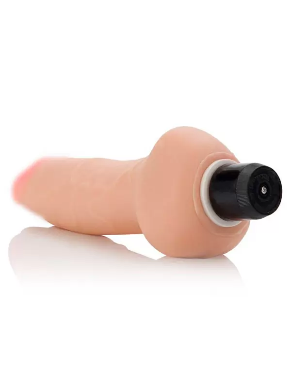 Реалистичный вибратор Futurotic Ballsy Vibrating Dong, 11 см, ТПР, телесный