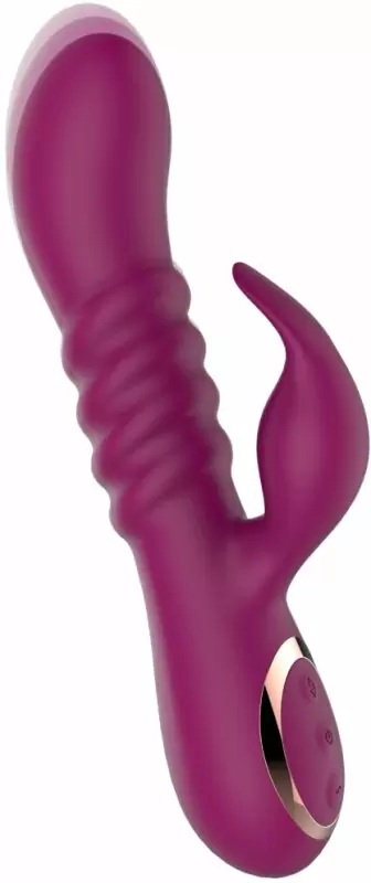 Уникальный вибратор-кролик Anasteisha AN Pistil, 20 см, 15 режимов, с функцией пенетрации, лиловый