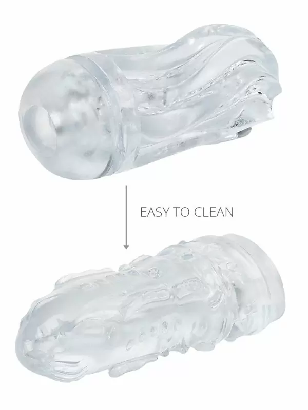 Нереалистичный мастурбатор Sauce Black Pepper, 16 см, ТПЕ, черный