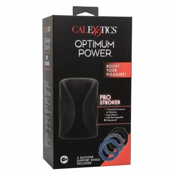 Мастурбатор в комплекте с тремя кольцами на пенис OPTIMUM POWER PRO STROKER