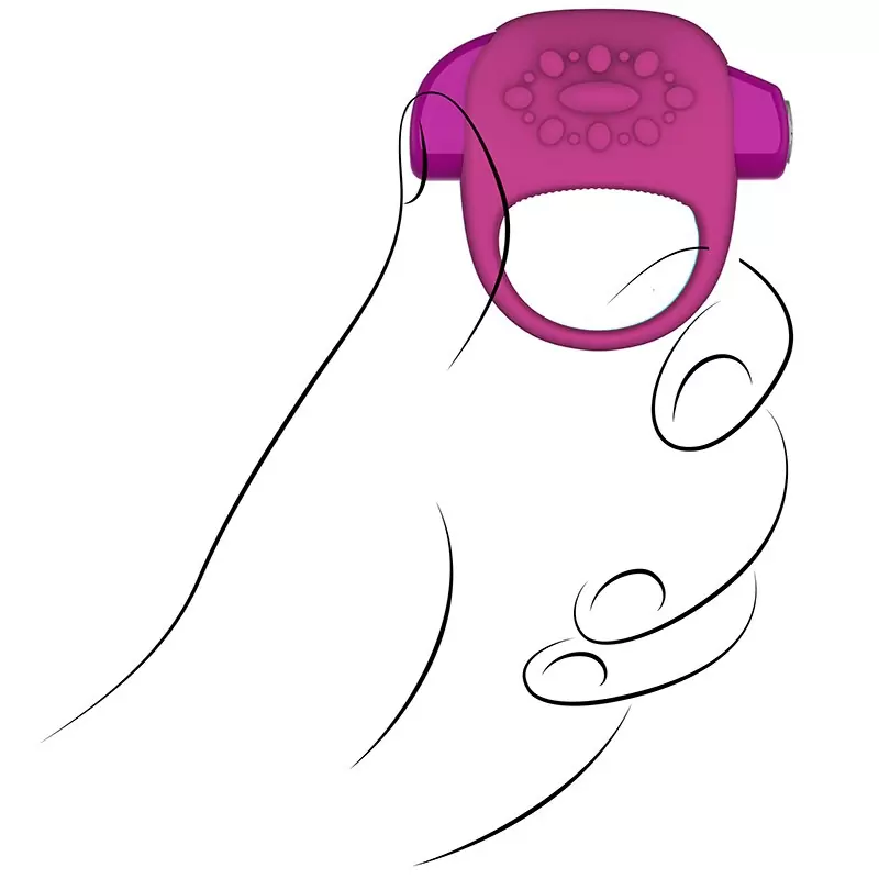 Вибро-кольцо Halo – розовое