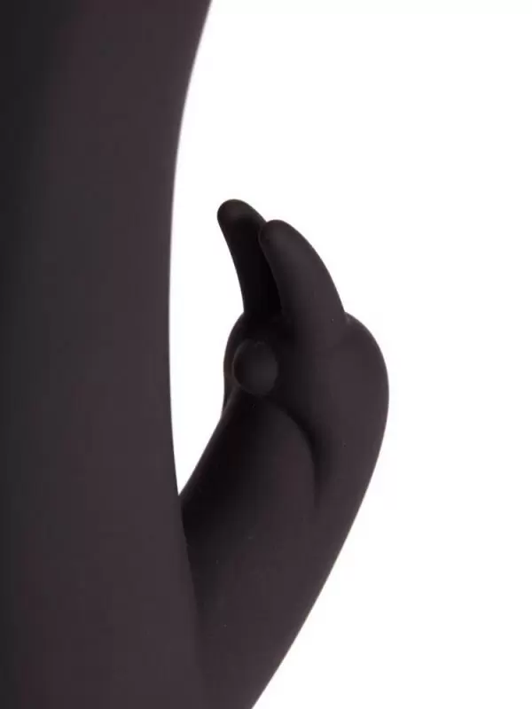 Вибратор с клиторальным стимулятором Pornhub Turbo Rabbit - черный