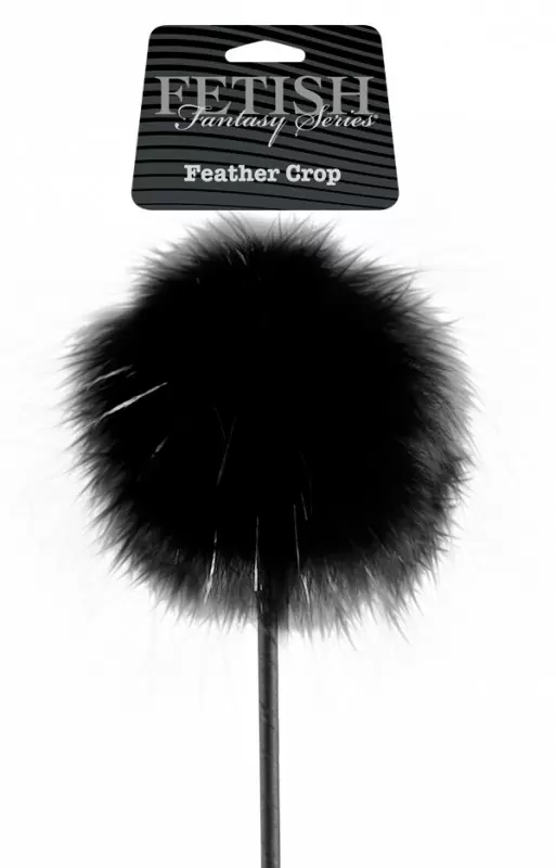 Стек Pipedream Feather Crop — черный, длина 53,3 см