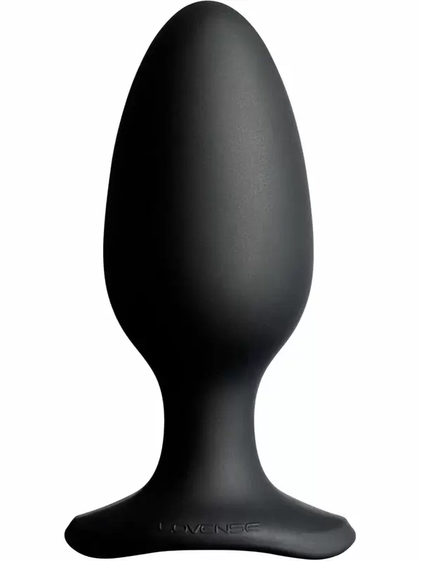 Инновационная анальная вибропробка, LOVENSE Hush 2, 17 см, управление через приложение, 7 режимов, размер L, черный