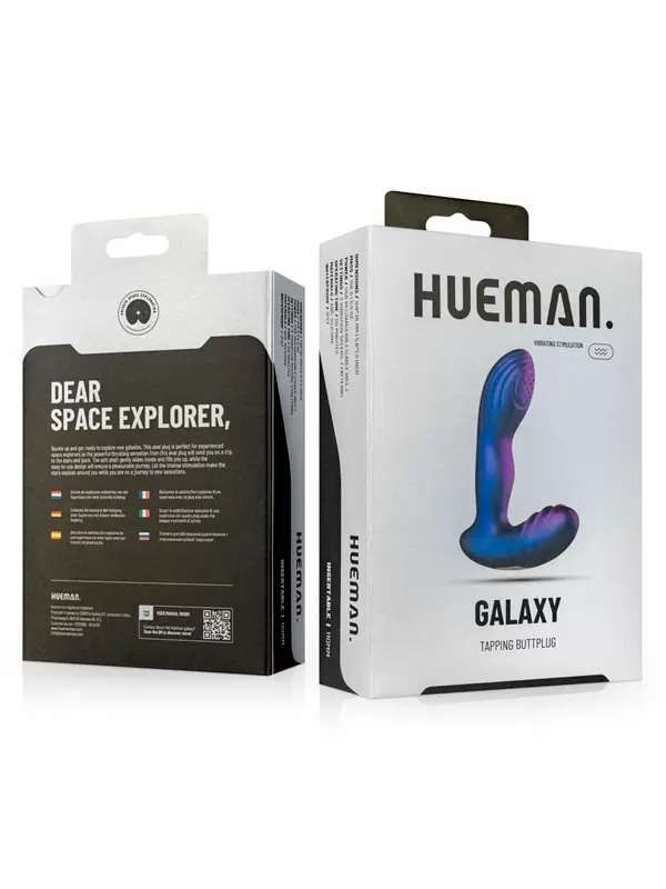 Изогнутый вибростимулятор простаты EDC Galaxy, 12,2 см, 7 режимов, силикон, фиолетовый