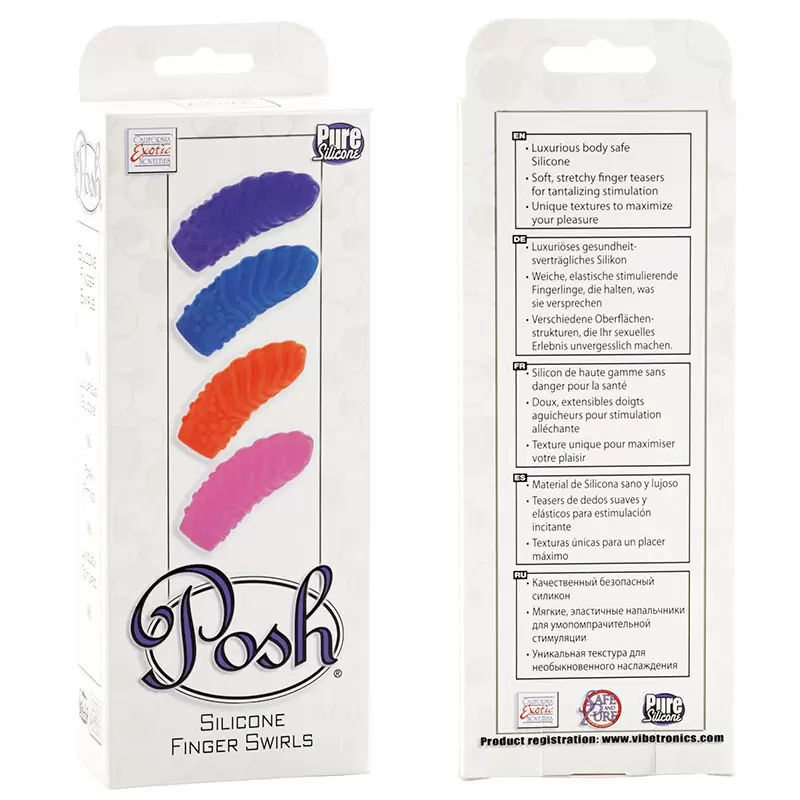 Набор силиконовых насадок на палец Posh