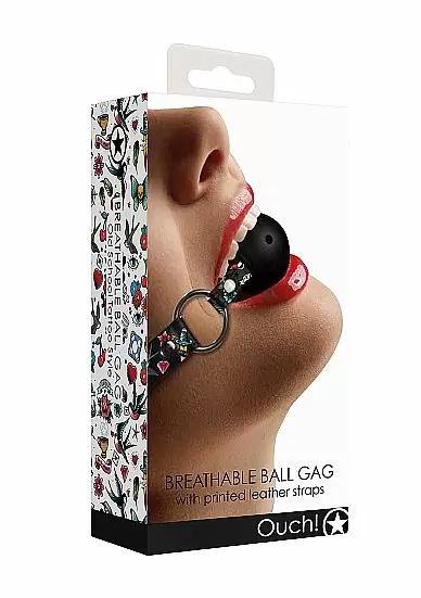 Кляп Breatheable Ball Gag Old School Tattoo Style