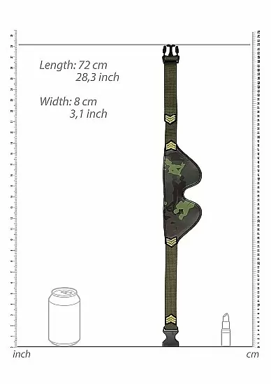 Маска для глаз армейского стиля, Shots Toys
