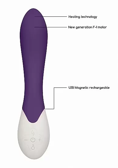 Стимулятор с вибрацией и функцией нагрева Spice Rechargeable Heating G-Spot Vibrator