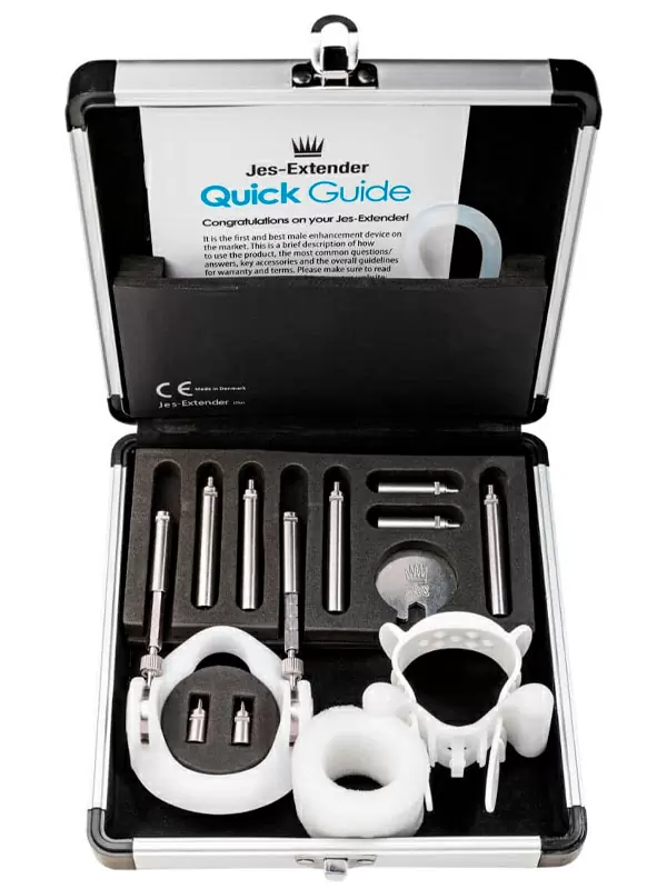 Комплект для увеличения пениса Jes Extender Titanium, белый