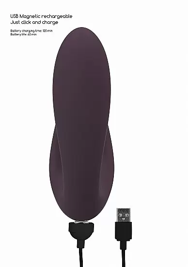 Бесконтактный вибратор-кролик Irresistible Desirable Purple, 12,5 см, 10 режимов, силикон, фиолетовый