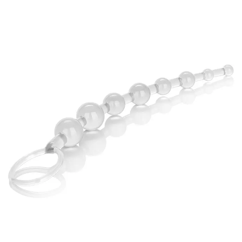 Анальная цепочка Anal 101 Intro Beads – прозрачный