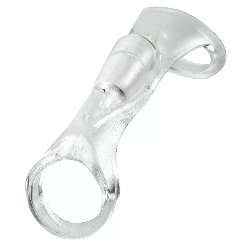Насадка стимулирующая Vibrating Cock Sling с вибрацией – прозрачная