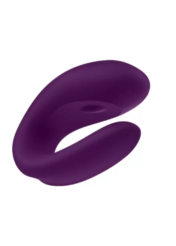 Парный вибратор Satisfyer Double Joy с возможностью управления через приложение (фиолетовый) 