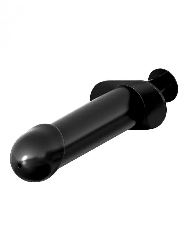 Анальный стимулятор с дозатором для лубриканта EZ-Lube Shooter – черный