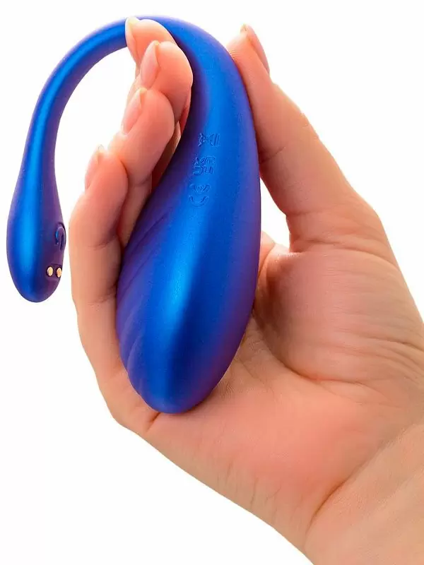 Интерактивное виброяйцо L`Eroina APP CHOPPY, управление через приложения, 21 см, силикон, синий