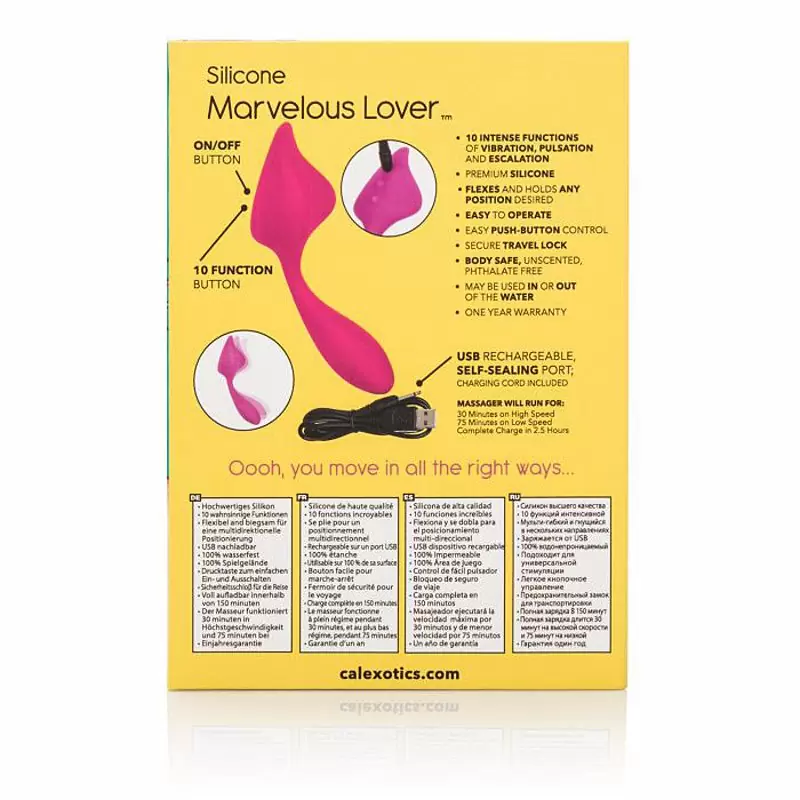 Оригинальный мини-вибратор Marvelous Lover – розовый